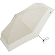 折りたたみ傘 日傘 晴雨兼用 遮光 切り継ぎtiny 47cm 手開き式 遮光率100% UVカット率100% ベージュ 801-16702-102BE