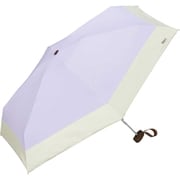 折りたたみ傘 日傘 晴雨兼用 遮光 切り継ぎtiny 47cm 手開き式 遮光率100% UVカット率100% ラベンダー 801-16702-102LV