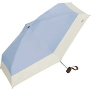 折りたたみ傘 日傘 晴雨兼用 遮光 切り継ぎtiny 47cm 手開き式 遮光率100% UVカット率100% サックス 801-16702-102SX