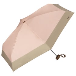 日傘 折りたたみ傘 晴雨兼用 遮光 切り継ぎ tiny（タイニー） 47cm 手開き式 一級遮光 UVカット率100％ 5段骨 遮熱効果 内側黒コーティング加工 UPF50＋ はっ水加工 ダスティーピンク 801-16702-102DSPK