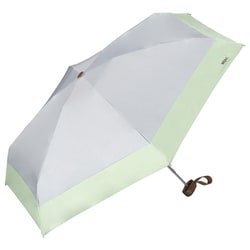 日傘 折りたたみ傘 晴雨兼用 遮光 切り継ぎ tiny（タイニー） 47cm 手開き式 一級遮光 UVカット率100％ 5段骨 遮熱効果 内側黒コーティング加工 UPF50＋ はっ水加工 ライトグレー 801-16702-102LGY