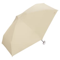 日傘 折りたたみ傘 晴雨兼用 遮光 ポシェット tiny（タイニー） 46cm 手開き式 5段骨 一級遮光 UVカット率100% 遮熱効果 内側黒コーティング加工 UPF50＋ はっ水加工 ベージュ 801-16896-102BE