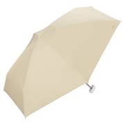 折りたたみ傘 日傘 晴雨兼用 遮光 ポシェットtiny 46cm 手開き式 遮光率100% UVカット率100% ベージュ 801-16896-102BE