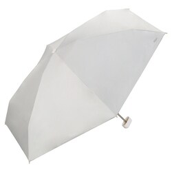 日傘 折りたたみ傘 晴雨兼用 遮光 ポシェット tiny（タイニー） 46cm 手開き式 5段骨 一級遮光 UVカット率100% 遮熱効果 内側黒コーティング加工 UPF50＋ はっ水加工 グレー 801-16896-102GY