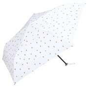 折りたたみ傘 日傘 晴雨兼用 遮光軽量 水彩ハート ミニ 50cm 手開き式 遮光率100% UVカット率99.9% 遮熱 オフ(オフホワイト) 801-17046-102OF
