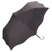 折りたたみ傘 日傘 晴雨兼用 遮光 ハートメロウ ミニ 50cm 手開き式 遮光率100% UVカット率100% チャコール 801-17761-102