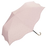 折りたたみ傘 日傘 晴雨兼用 遮光 ハートメロウ ミニ 50cm 手開き式 遮光率100% UVカット率100% ピンク 801-17761-102PK