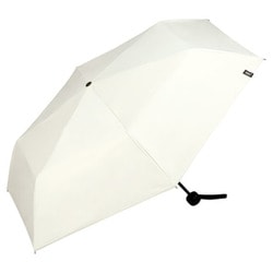 日傘 折りたたみ傘 晴雨兼用 遮光 ミニマムベーシックパラソル ユニセックス 55cm 手開き式 3段骨 一級遮光 UVカット率100％ 遮熱効果 内側黒コーティング加工 UPF50＋ はっ水加工 グラスファイバー骨 オフ（オフホワイト） 801-18162-102OF