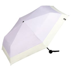 日傘 折りたたみ傘 晴雨兼用 遮光 ミニマムベーシックパラソル ユニセックス 55cm 手開き式 3段骨 一級遮光 UVカット率100％ 遮熱効果 内側黒コーティング加工 UPF50＋ はっ水加工 グラスファイバー骨 ラベンダー 801-18162-102LV