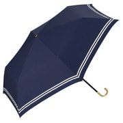 折りたたみ傘 日傘 晴雨兼用 遮光 セーラー ミニ 50cm 手開き式 遮光率100% UVカット率100% ネイビー 801-18908-102NV