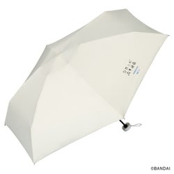 日傘 折りたたみ傘 晴雨兼用 たまごっち×Wpc.っち 遮光本体モチーフ 47cm 手開き式 5段骨 一級遮光 UVカット率100% 遮熱効果 内側黒コーティング加工 UPF50＋ はっ水加工 オフ（オフホワイト）（みみっち） 801-TM003-102OF