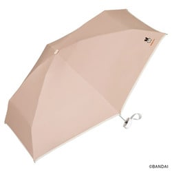 日傘 折りたたみ傘 晴雨兼用 たまごっち×Wpc.っち 遮光刺繍ワンポイント 47cm 手開き式 5段骨 一級遮光 UVカット率100% 遮熱効果 内側黒コーティング加工 UPF50＋ はっ水加工 ピンク（みみっち） 801-TM004-102DSPK