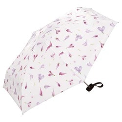 日傘 折りたたみ傘 婦人用 晴雨兼用 plantica×Wpc. フラワープリントタイニー 47cm 手開き式 5段骨 一級遮光 UVカット率100% 遮熱効果 内側黒コーティング加工 UPF50＋ はっ水加工 オフ（オフホワイト） PLP003-001-102OF
