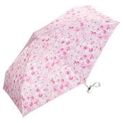 折りたたみ傘 日傘 晴雨兼用 [plantica× Wpc.]フラワープリントタイニー 47cm 手開き式 遮光率100％ UVカット率100％ ピンク PLP003-001-102PK