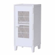 フィッツ ペグ キャビネット メッシュ [ロッカー型 収納キャビネット メッシュ 扉付き ホワイト]
