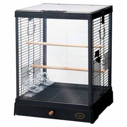 バードパレス クリアスクリーン 40BK 小鳥全般 40.5×43.5×51.5cm ブラック MB-425
