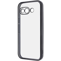 Google Pixel 9a用 精密設計 カメラ保護 衝撃吸収 バンパー メタリック TPUソフトケース ブラック RT-GP9APFC2/BM