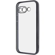 Google Pixel 9a用 精密設計 カメラ保護 衝撃吸収 バンパー メタリック TPUソフトケース ブラック RT-GP9APFC2/BM