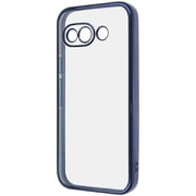 Google Pixel 9a用 精密設計 カメラ保護 衝撃吸収 バンパー メタリック TPUソフトケース ブルー RT-GP9APFC2/AM