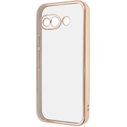 Google Pixel 9a用 精密設計 カメラ保護 衝撃吸収 バンパー メタリック TPUソフトケース ピンクゴールド RT-GP9APFC2/PGM