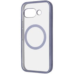 Google Pixel 9a用 マグネットアクセサリー対応 衝撃吸収 バンパー マット メタリック ハイブリッドケース ライトブルー RT-GP9AMG3/LAM