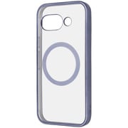Google Pixel 9a用 マグネットアクセサリー対応 衝撃吸収 バンパー マット メタリック ハイブリッドケース ライトブルー RT-GP9AMG3/LAM
