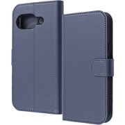Google Pixel 9a用 耐衝撃 マグネットベルト シンプル 手帳型レザーケース ダークネイビー RT-GP9AELC1/DN