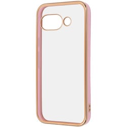 Google Pixel 9a用 LUSTANT 衝撃吸収 バンパー キラキラ メタリック カラフル ハイブリッドケース ライトピンク_ゴールド IN-GP9ACC17/LPGD