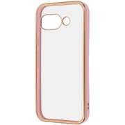 Google Pixel 9a用 LUSTANT 衝撃吸収 バンパー キラキラ メタリック カラフル ハイブリッドケース ライトピンク_ゴールド IN-GP9ACC17/LPGD