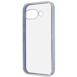 Google Pixel 9a用 LUSTANT 衝撃吸収 バンパー キラキラ メタリック カラフル ハイブリッドケース ライトブルー_シルバー IN-GP9ACC17/LASV