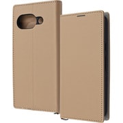 Google Pixel 9a用 Durable 耐衝撃 マグネット不使用 シンプル スクエア 手帳型レザーケース トープ_ライトグレー IN-GP9ATBC9/TGR