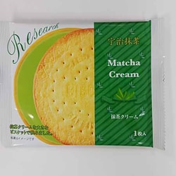 抹茶クリームサンドビスケット リサーチ 1枚入