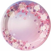 ペーパープレート 桜柄A 直径18cm 10枚 ピンク