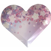 ハートペーパープレート 桜柄 縦15cm×横17.5cm 5枚 ピンク