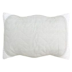 枕パッド 綿しじら シャリっとさわやかな肌ざわり 天然素材 35×50～43×63cm枕用 グレー MP154035-05