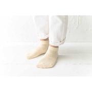 「呼吸する和紙靴下」 ショート丈 Sサイズ 22～25cm オフホワイト [和紙 シークレット5本指 ソックス]