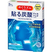めぐりズム 貼る炭酸ジェルパック HEAD&NECK 6枚入