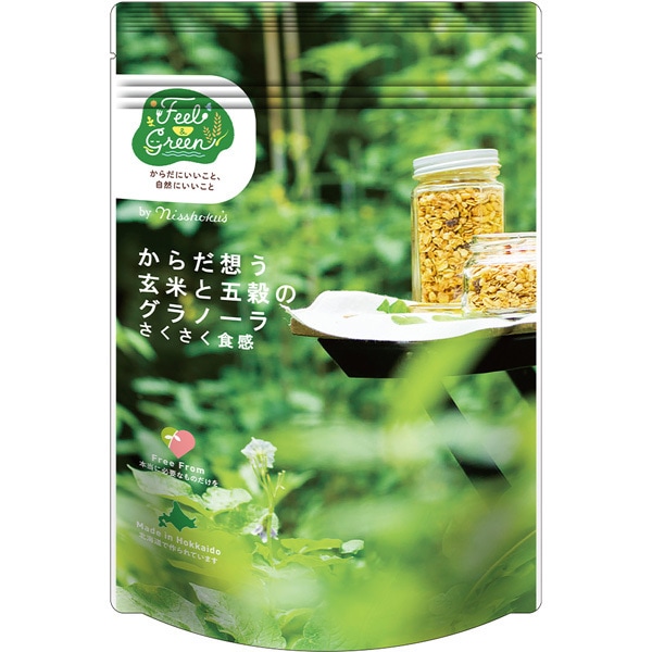 Feel＆Green からだ想う 玄米と五穀のグラノーラ さくさく食感 160g