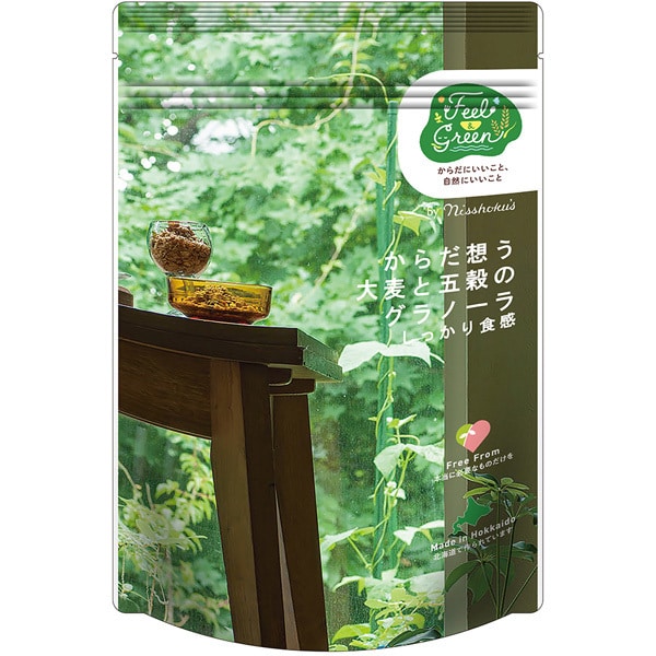 Feel＆Green からだ想う 大麦と五穀のグラノーラ しっかり食感 200g