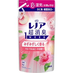 レノア 超消臭1WEEK みずみずしく香るフローラル＆ピーチの香り 詰め替え 340ml [柔軟剤]