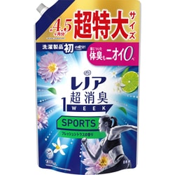 レノア 超消臭1WEEK SPORTS フレッシュシトラスの香り 詰め替え 超特大 1380ml [柔軟剤]