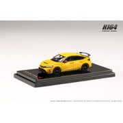 HJ645063Y 1/64 Honda CIVIC TYPE R （FL5） RACING BLACK Package/純正オプションパーツ装着車 イエロー（カスタムカラー） [ダイキャストミニカー]