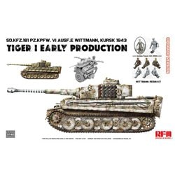 RFM5140 1/35 Sd.Kfz.181 タイガーI 前期型 w/ヴィットマン レジンフィギュア クルスク 1943年 グレードアップ版 [組立式プラスチックモデル]