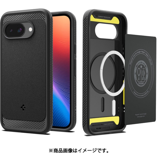 Google Pixel 9a用 Rugged Armor MagFit Matte Black ACS09041