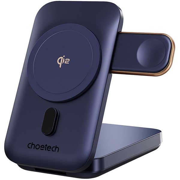 3-in-1 モバイルバッテリー B750 Qi2 MagLeap 10,000mAh PD20W Qi2ワイヤレス充電対応 ブルー sp230004-C04