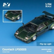 FY64091 1/64 Countach LP5000S Canepa green with wing [ダイキャストミニカー]