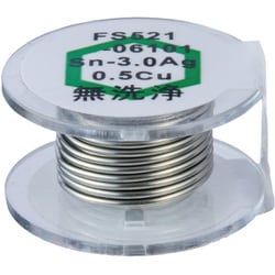 FS521-06101 [HEXSOL鉛フリーはんだ 線径0.6mm 長さ1m]