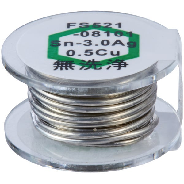 FS521-08101 [HEXSOL鉛フリーはんだ 線径0.8mm 長さ1m]