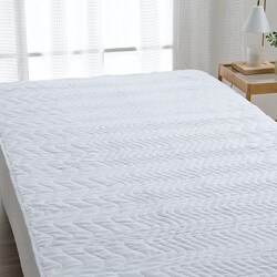 きぎの暮らし 麻敷きパッド S 100×205 ブルー 547923005700