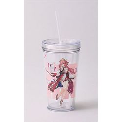 原神×LINE FRIENDS タンブラー 500ml 八重神子